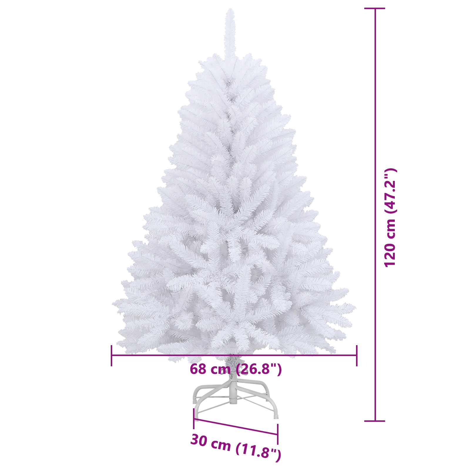 Árbol de Navidad artificial con ramas articuladas 120 cm