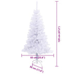 Árbol de Navidad artificial con 150 LED 120 cm PVC y Acero