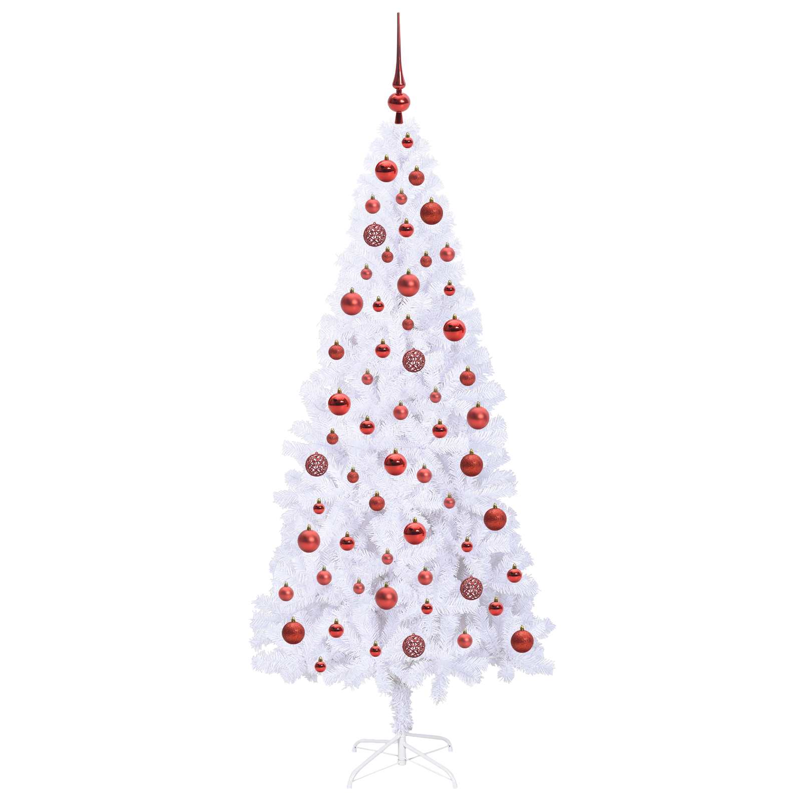 Árbol de Navidad artificial con 300 LED 180 cm PVC y Acero