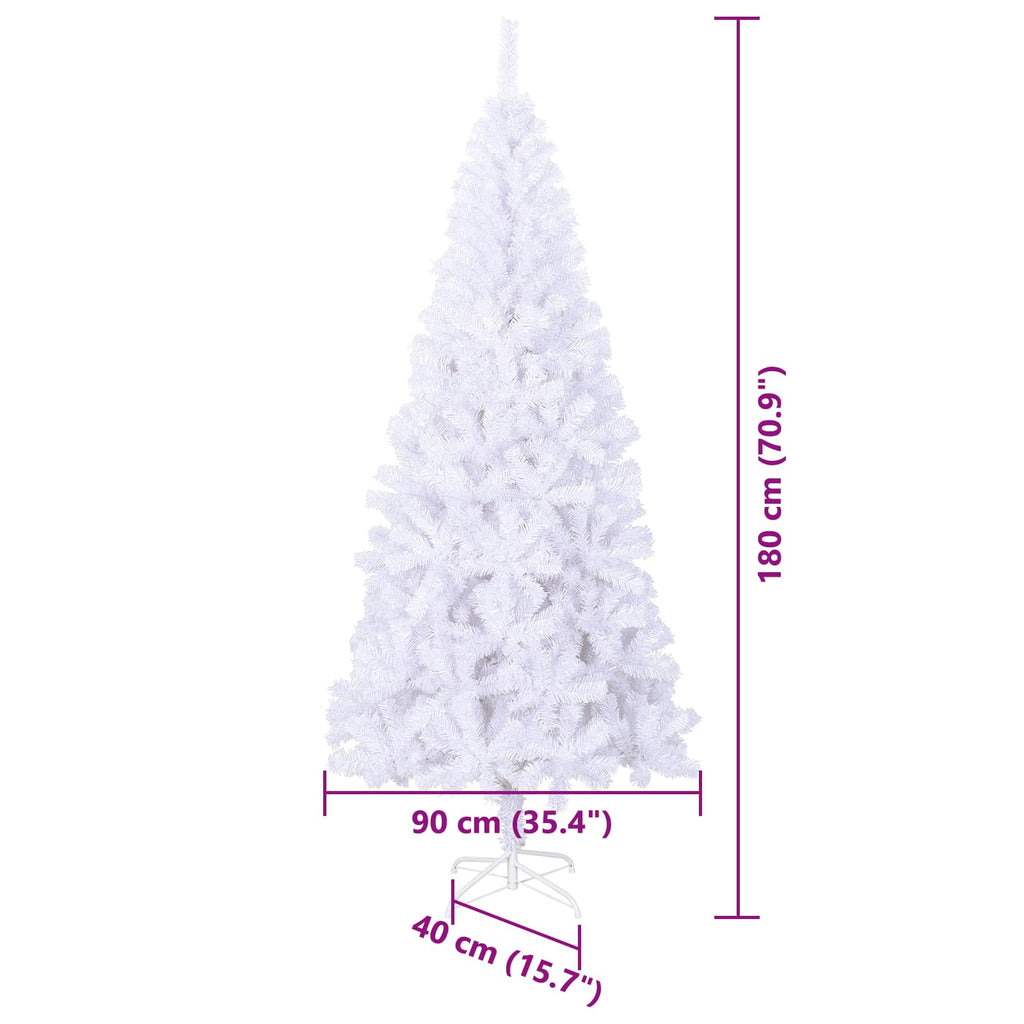 Árbol de Navidad artificial con 300 LED 180 cm PVC y Acero