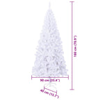 Árbol de Navidad artificial con 300 LED 180 cm PVC y Acero