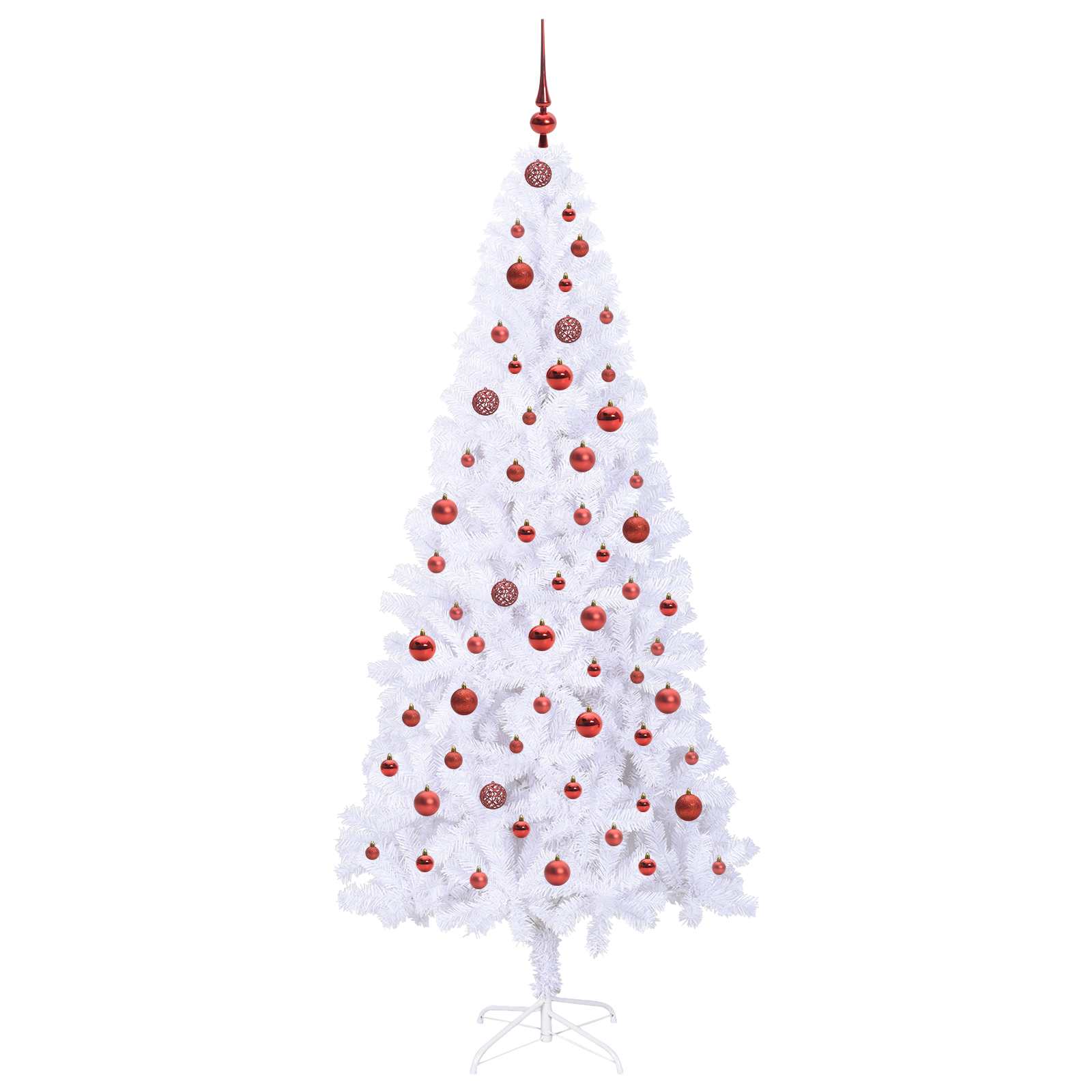 Árbol de Navidad artificial con 300 LED 210 cm PVC y Acero