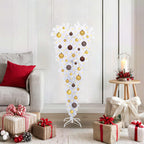 Árbol de Navidad artificial con 150 LED 120 cm PVC y Acero