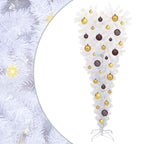 Árbol de Navidad artificial con 150 LED 120 cm PVC y Acero