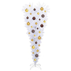 Árbol de Navidad artificial con 150 LED 120 cm PVC y Acero