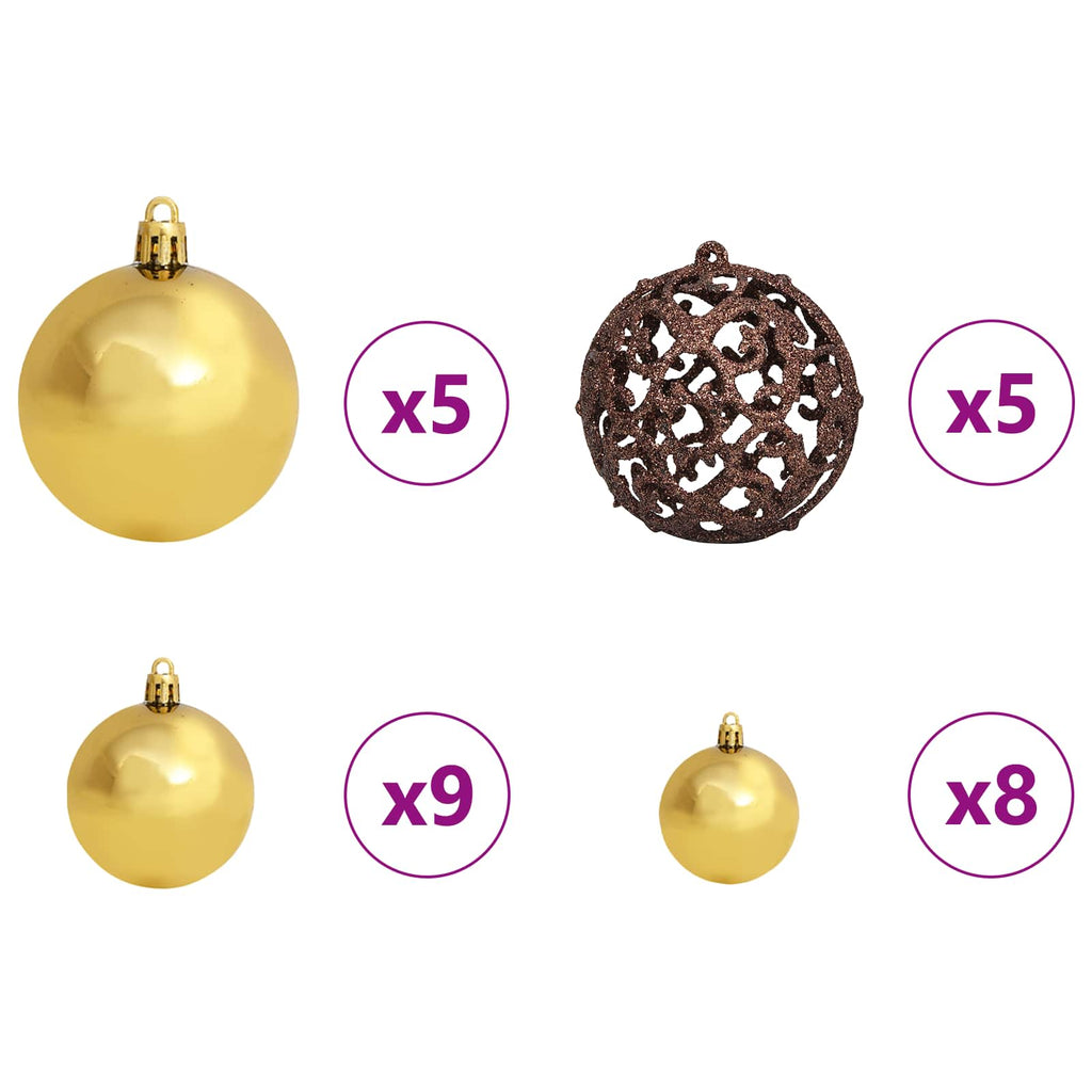 Árbol de Navidad artificial con 150 LED 120 cm PVC y Acero