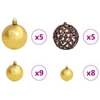 Árbol de Navidad artificial con 150 LED 120 cm PVC y Acero