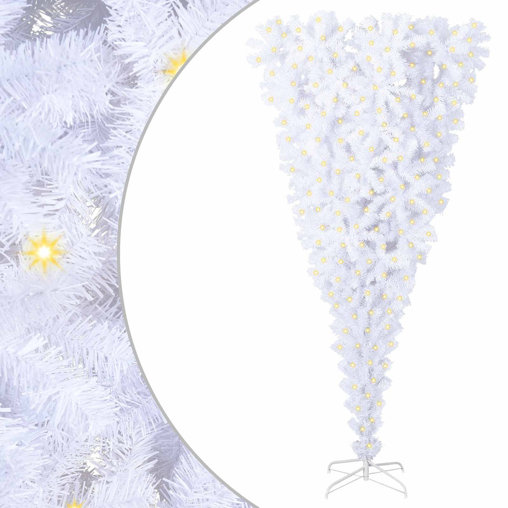 Árbol de Navidad artificial con 300 LED 180 cm PVC y Acero