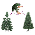 Árbol de Navidad artificial con 300 LED 180 cm PVC y Acero
