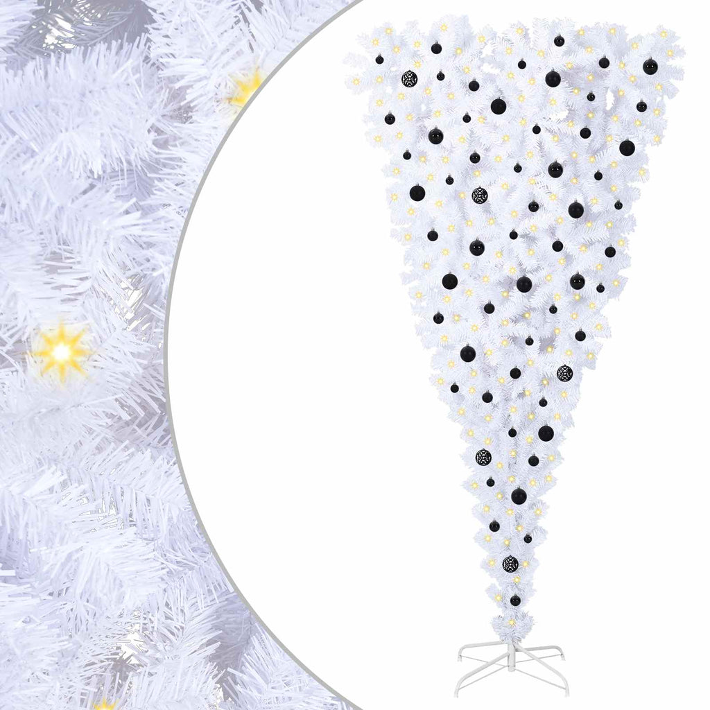 Árbol de Navidad artificial con 300 LED 240 cm PVC y Acero
