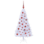 Árbol de Navidad artificial con 150 LED 120 cm PVC y Acero
