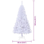 Árbol de Navidad artificial con 150 LED 120 cm PVC y Acero