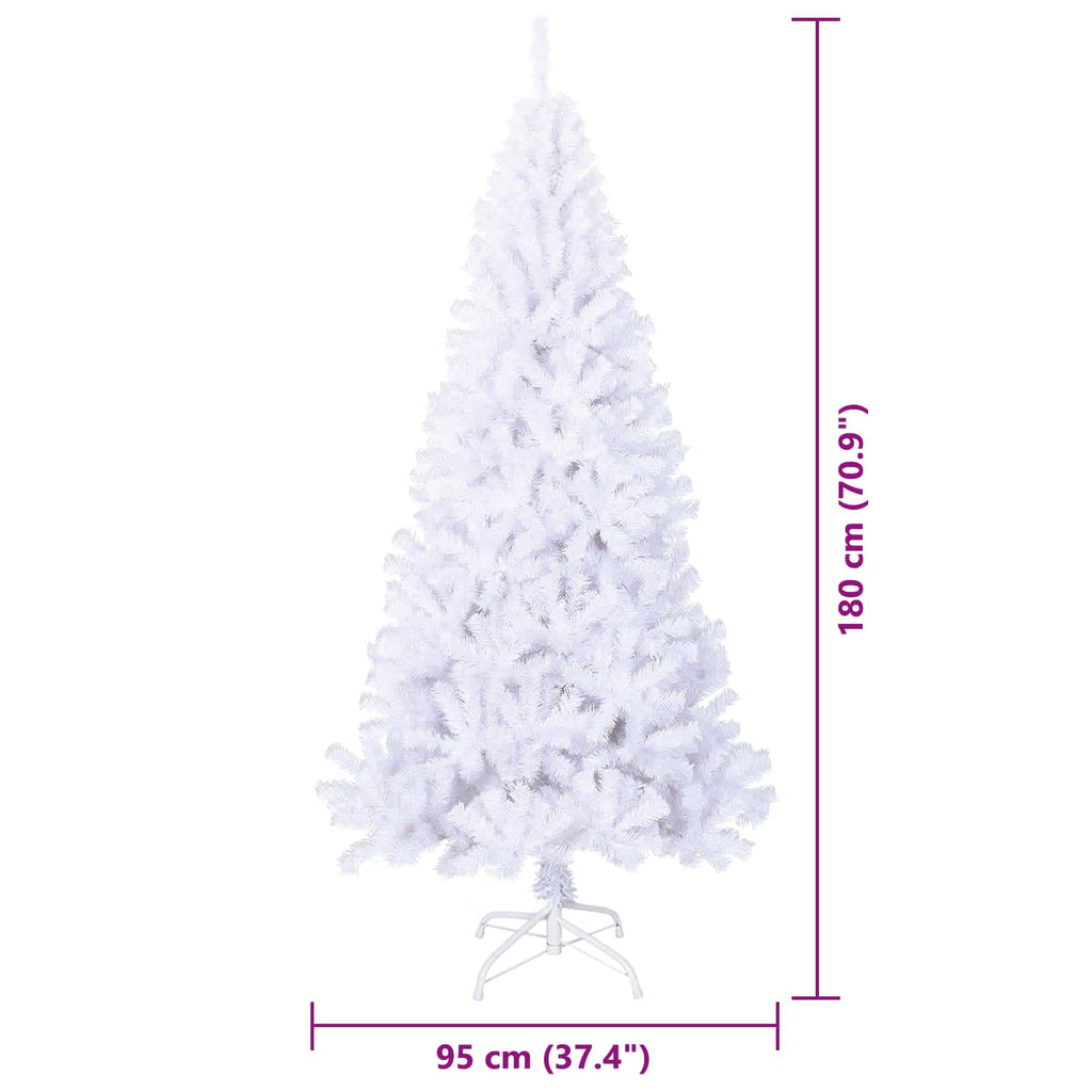 Árbol de Navidad artificial con 300 LED 180 cm PVC y Acero