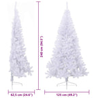 Árbol de Navidad artificial con 300 LED 240 cm PVC y Acero