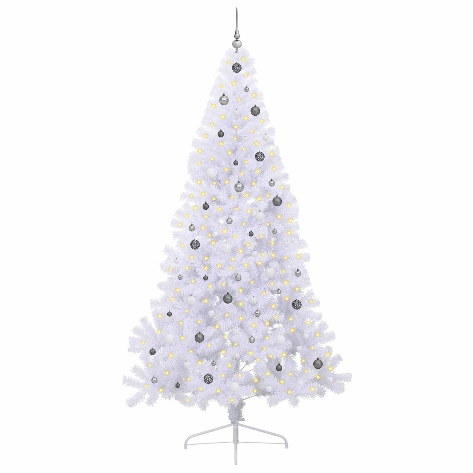 Árbol de Navidad artificial con 300 LED 240 cm PVC y Acero