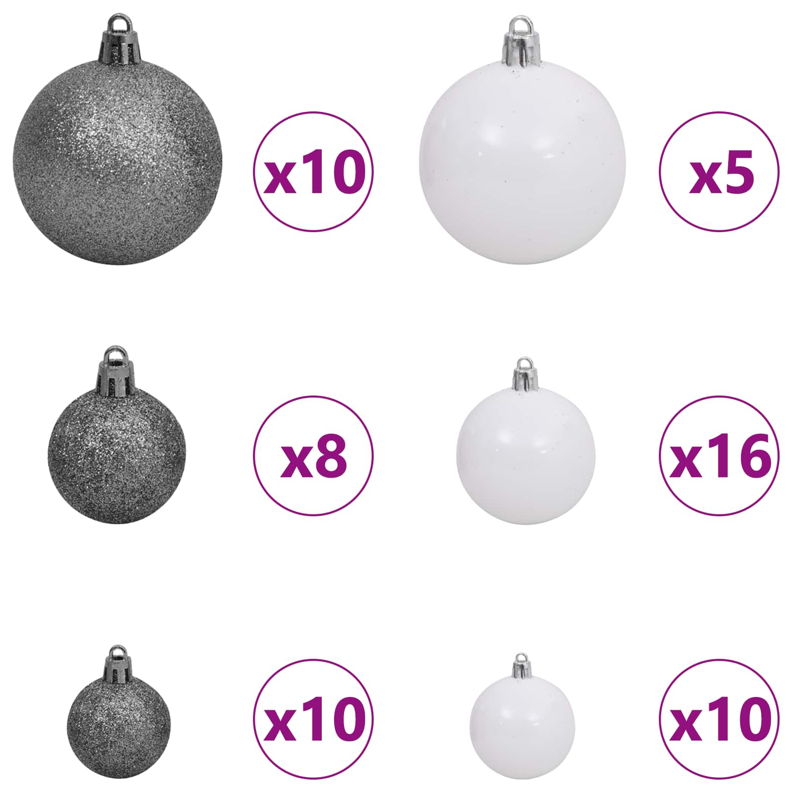 Árbol de Navidad artificial con 300 LED 240 cm PVC y Acero
