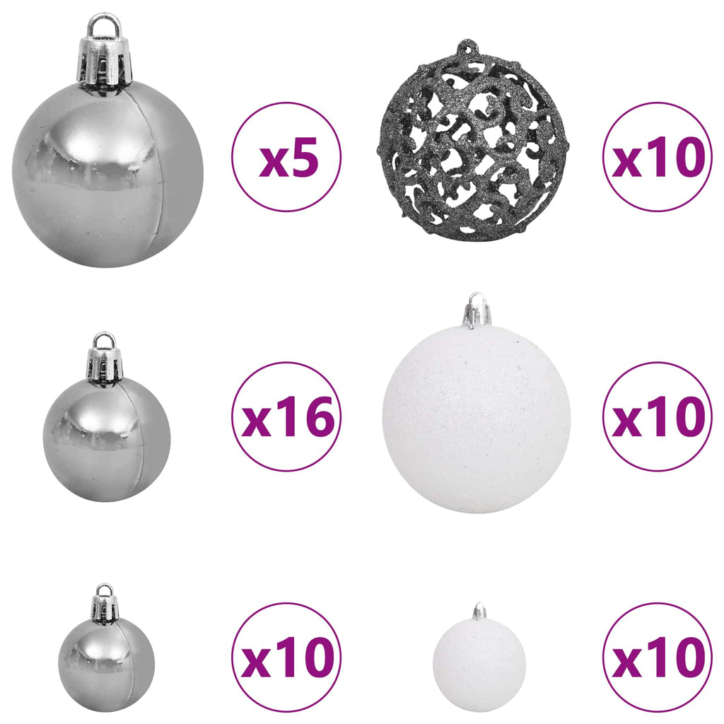 Árbol de Navidad artificial con 300 LED 240 cm PVC y Acero