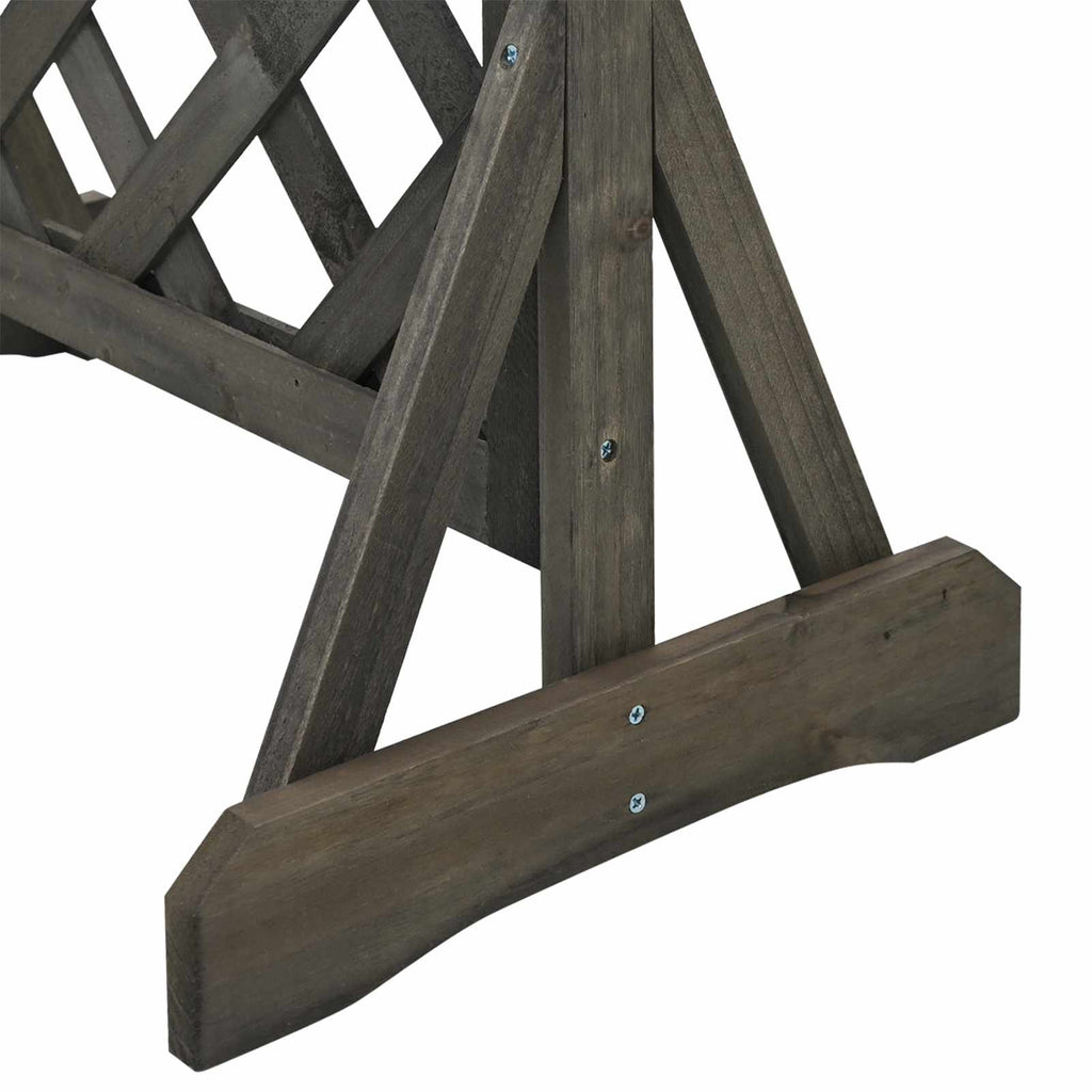 Trellis de jardín vertical Gris 48 x 30 x 70,5 cm