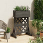 Treliça de jardim vertical cinzenta 48 x 30 x 70,5 cm