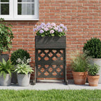 Trellis de jardín vertical Gris 48 x 30 x 70,5 cm
