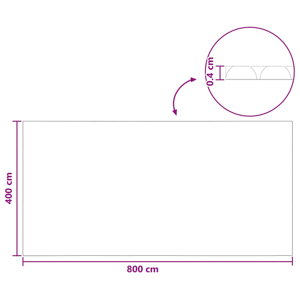 Cobertor Solar para Piscina de Alta Calidad 800 x 400 cm 200 μm