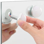 Espejo LED para Tocador Blanco 44 x 10 x 53 cm Vidrio y acero