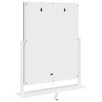 Espejo LED para Tocador Blanco 44 x 10 x 53 cm Vidrio y acero