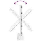 Espejo LED para Tocador Blanco 44 x 10 x 53 cm Vidrio y acero