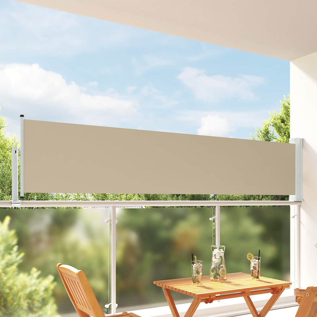 Toldo lateral 100% poliéster hierro acero