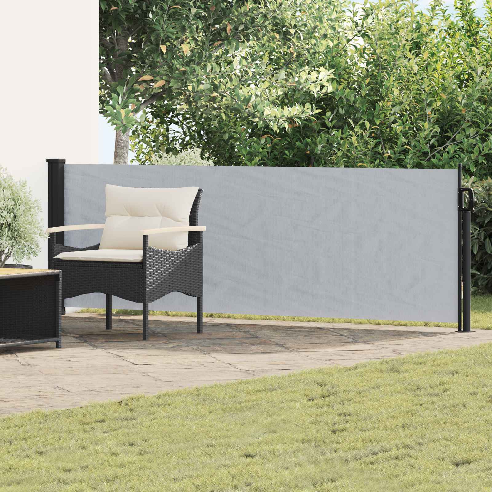 Retractable Side Awning Sand 300 x 100 cm Polyester