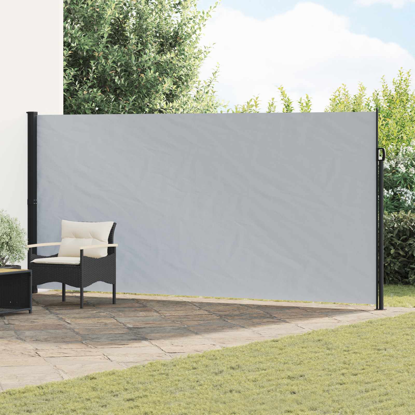 Retractable Side Awning Sand 300 x 100 cm Polyester
