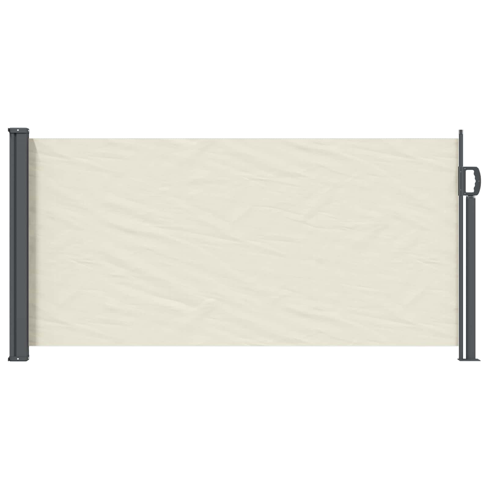 Toldo lateral retráctil 100% poliéster hierro acero