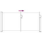 Toldo lateral retráctil 100% poliéster hierro acero