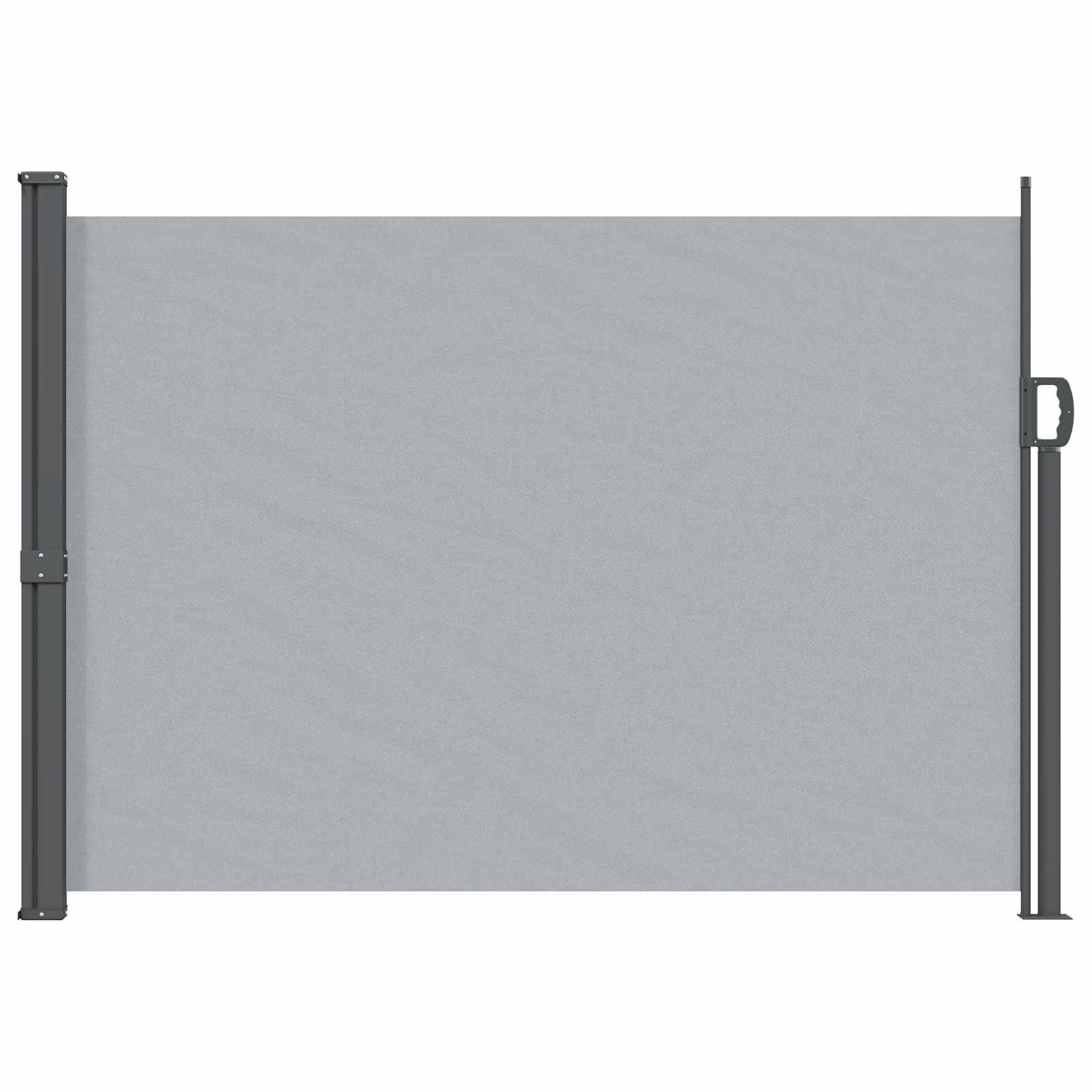 Toldo lateral retráctil 100% poliéster hierro acero