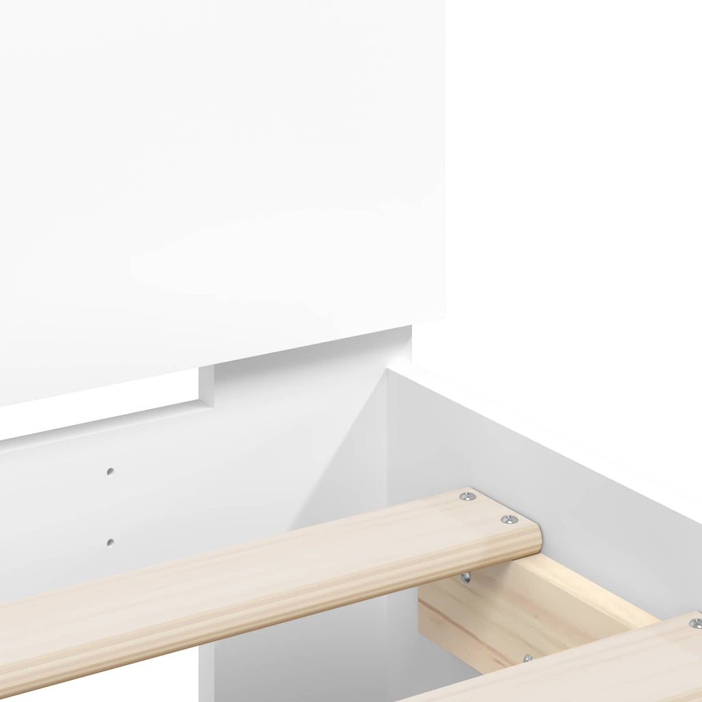 Estructura de Cama con LED Blanco 80 x 200 cm
