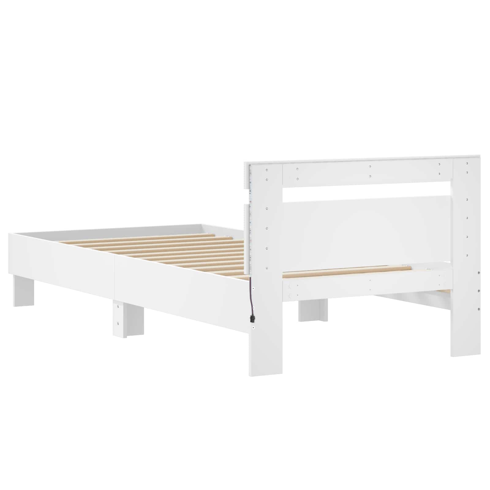 Estructura de Cama con LED Blanco 80 x 200 cm