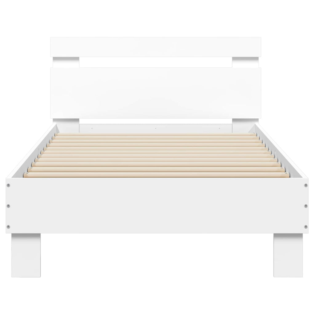 Estructura de Cama con LED Blanco 80 x 200 cm