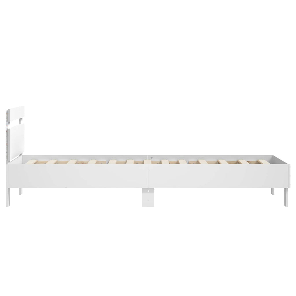 Estructura de Cama con LED Blanco 80 x 200 cm
