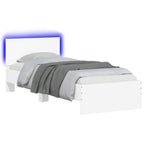 Estructura de Cama con LED Blanco 80 x 200 cm