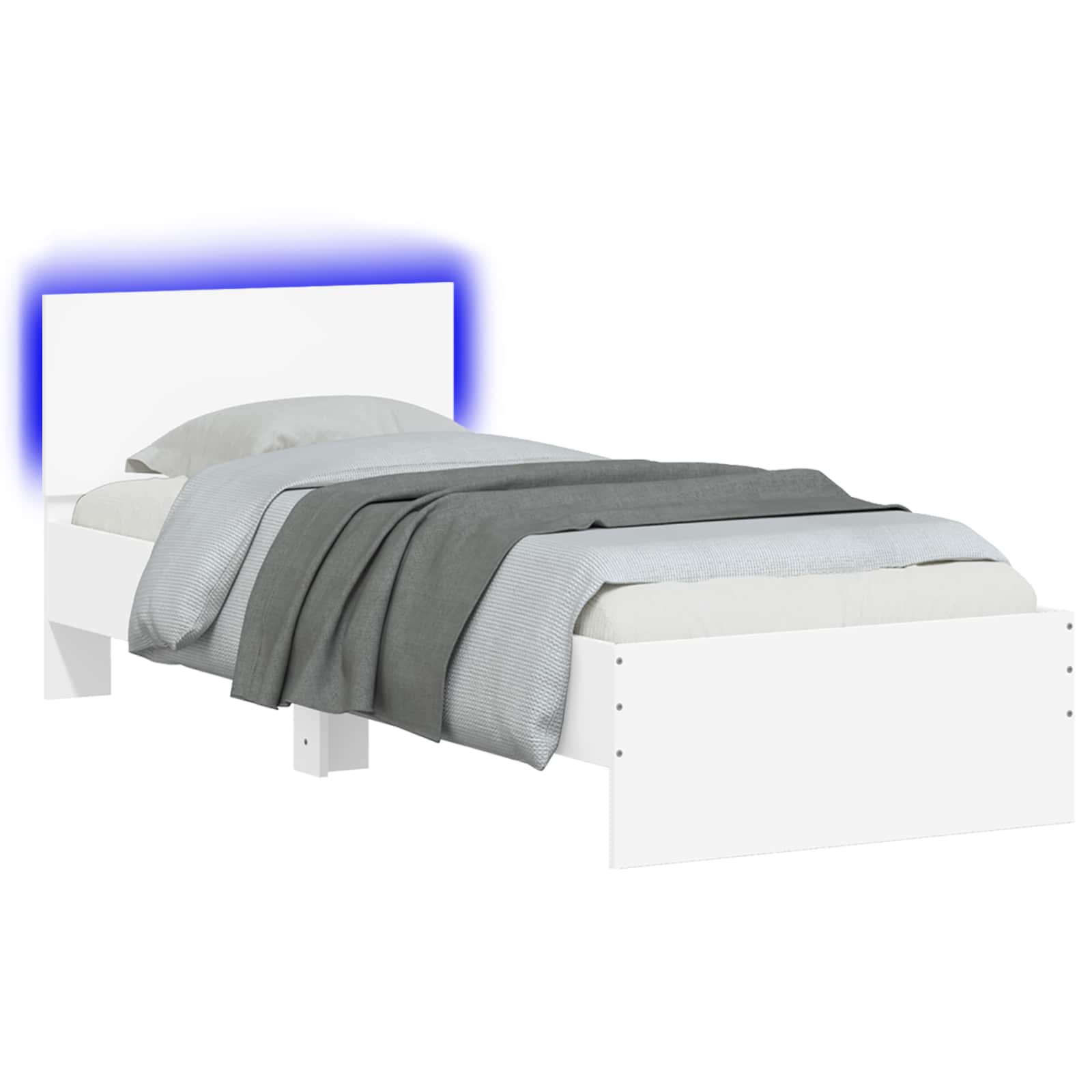 Estructura de Cama con LED Blanco 80 x 200 cm