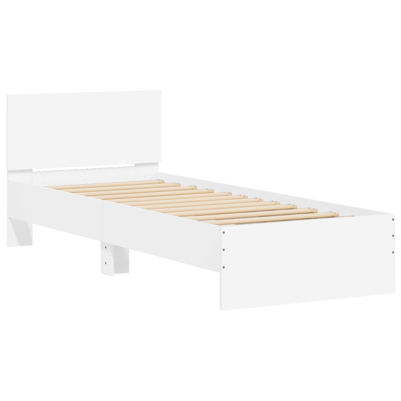 Estructura de Cama con LED Blanco 80 x 200 cm