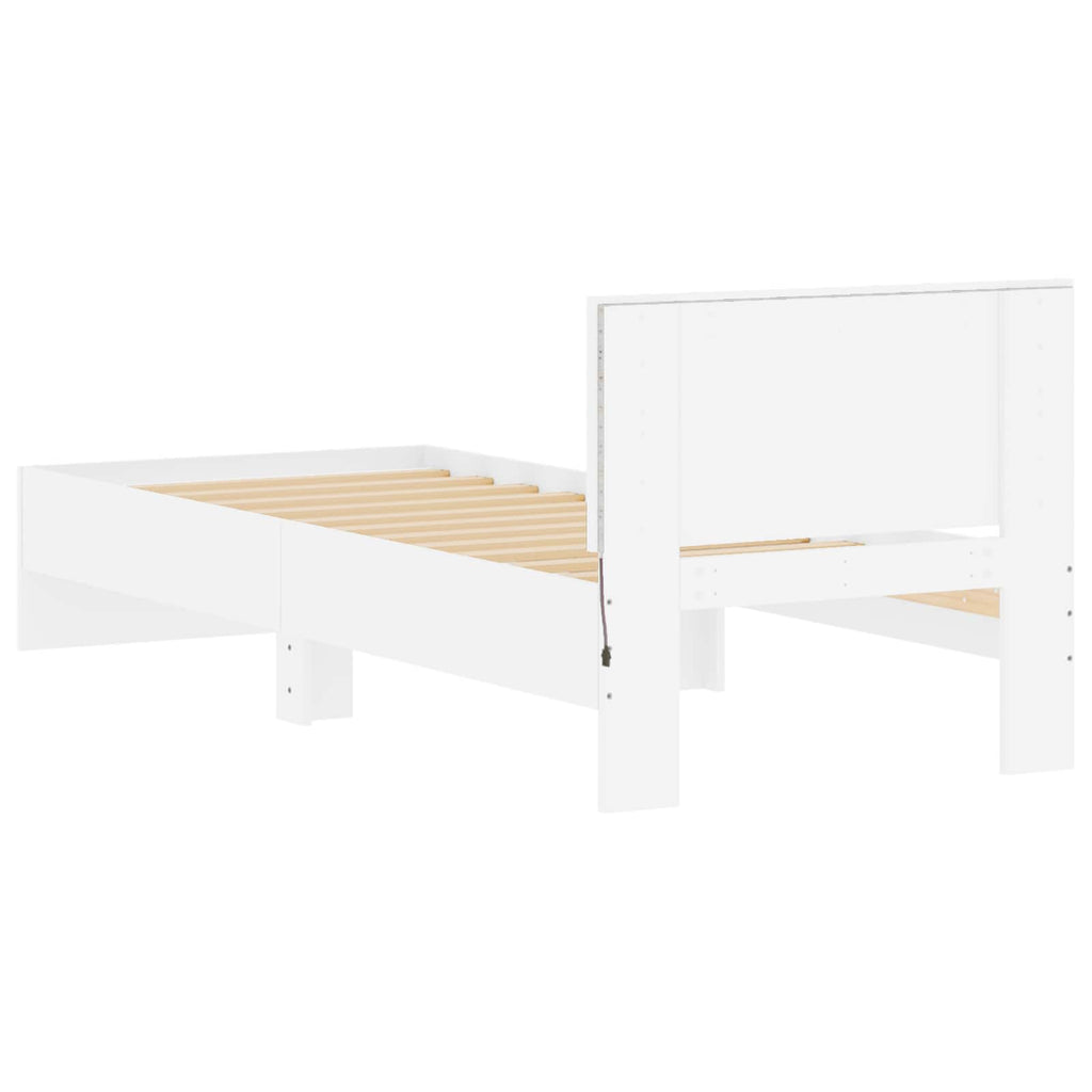 Estructura de Cama con LED Blanco 80 x 200 cm