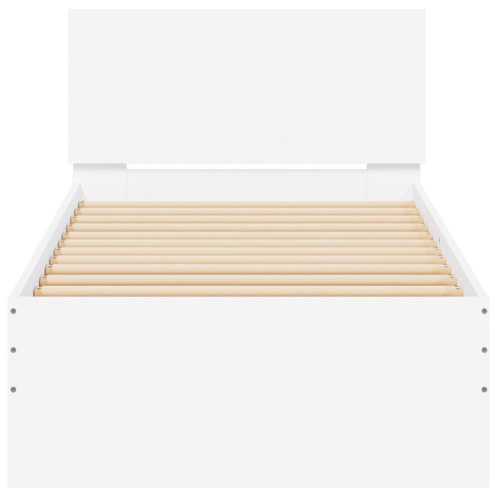 Estructura de Cama con LED Blanco 80 x 200 cm