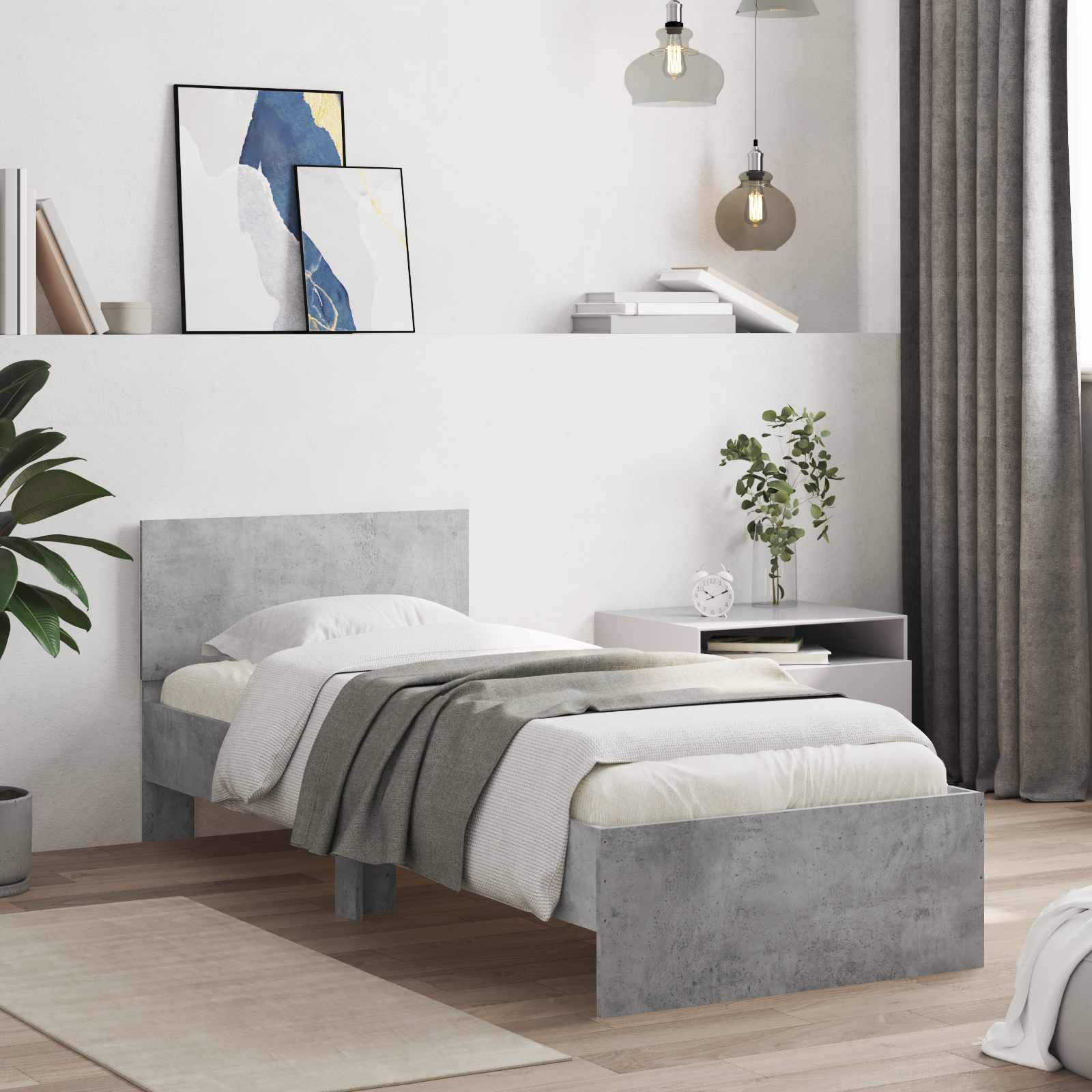 Estructura de Cama con LED Blanco 80 x 200 cm