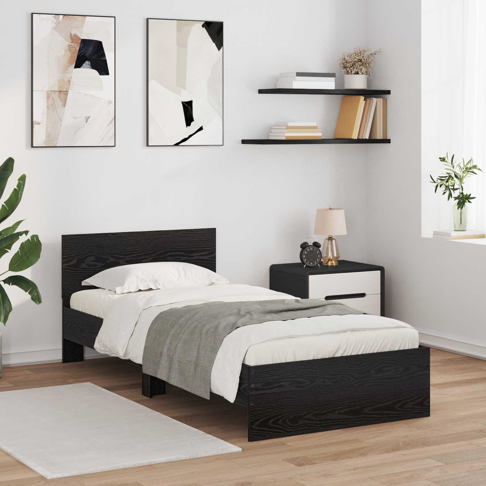 Estructura de Cama con LED Blanco 80 x 200 cm
