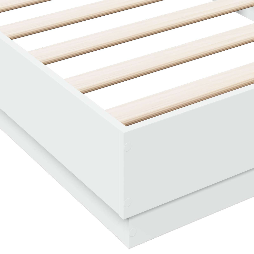 Estructura de Cama con LED Blanco 80 x 200 cm