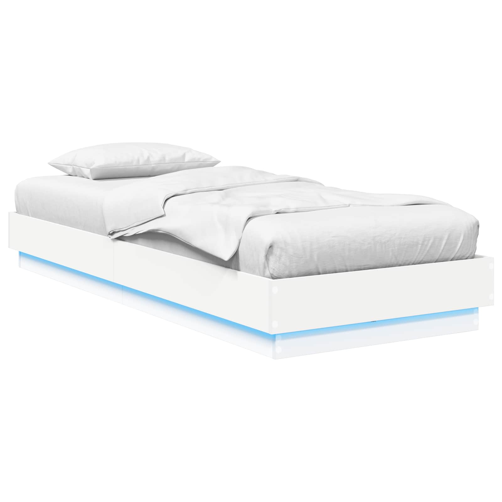 Estructura de Cama con LED Blanco 80 x 200 cm