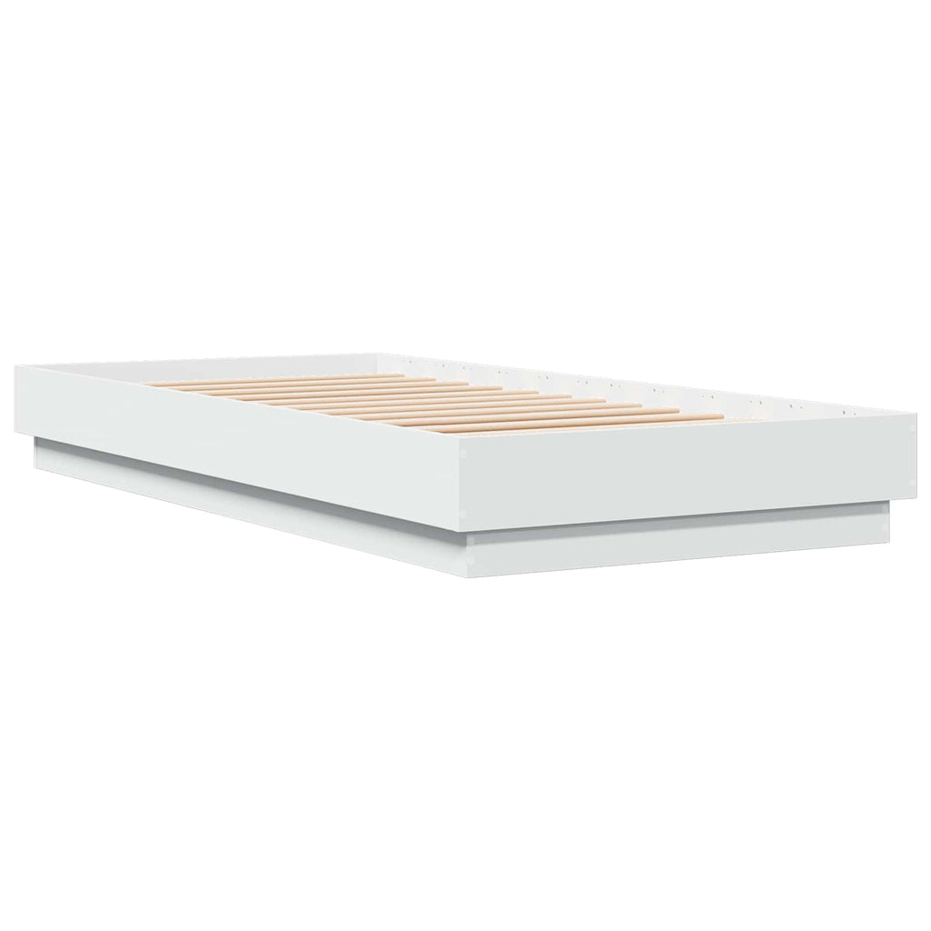Estructura de Cama con LED Blanco 80 x 200 cm