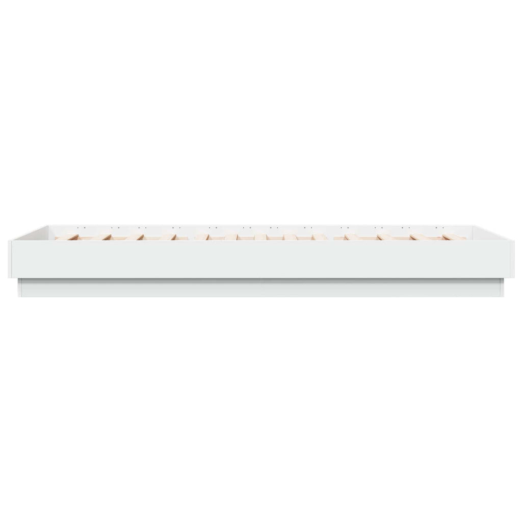 Estructura de Cama con LED Blanco 80 x 200 cm