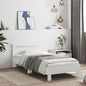Estrutura de cama com cabeceira Branco 80 x 200 cm